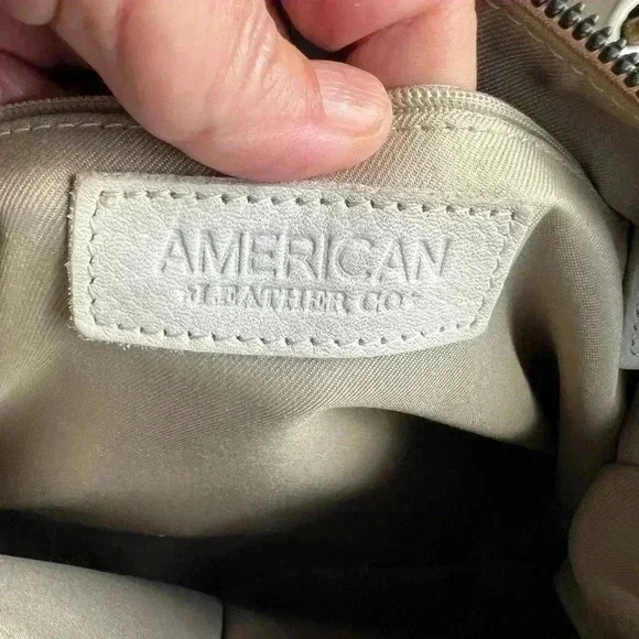 American Leather Company 3 zip Shoulder Bag - Picture 6 of 10